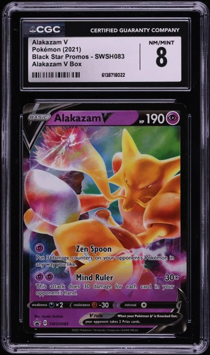 ALAKAZAM V Pokémon trading card preview