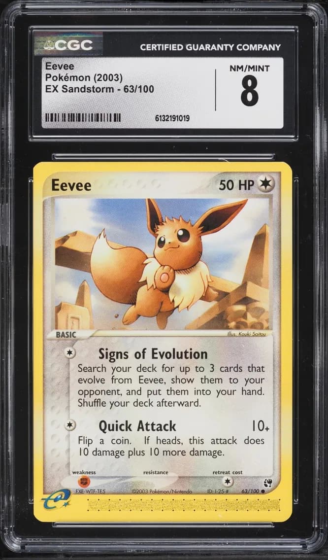 EEVEE Pokémon trading card preview