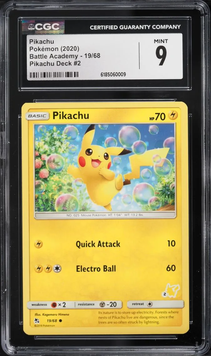 PIKACHU Pokémon trading card preview