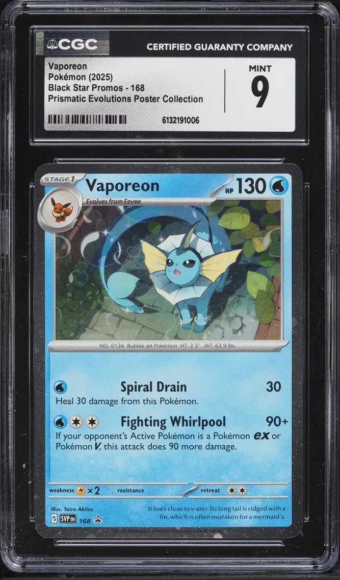 VAPOREON Pokémon trading card preview